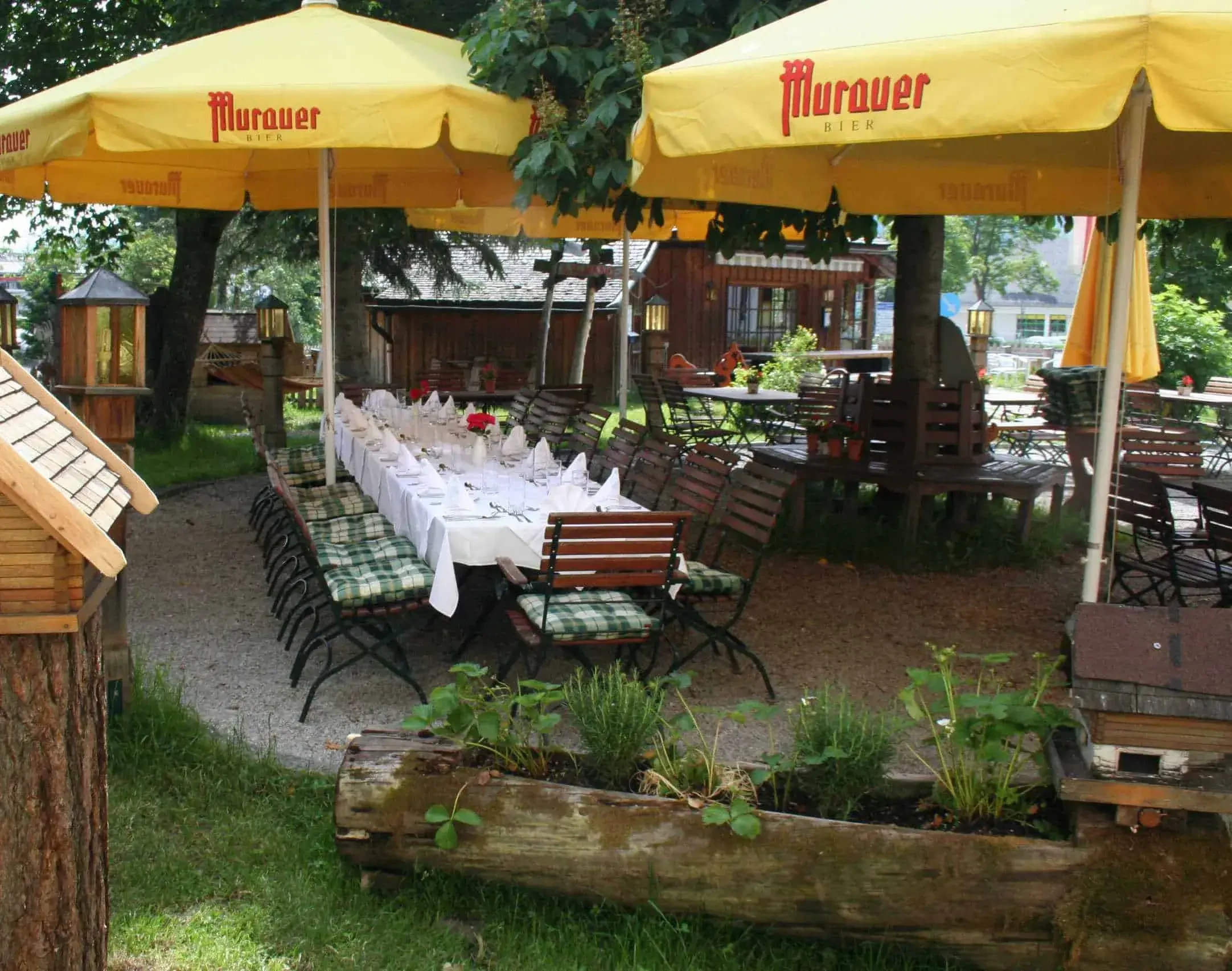 Gastgarten des Gasthof Weitgasser in Mauterndorf Lungau