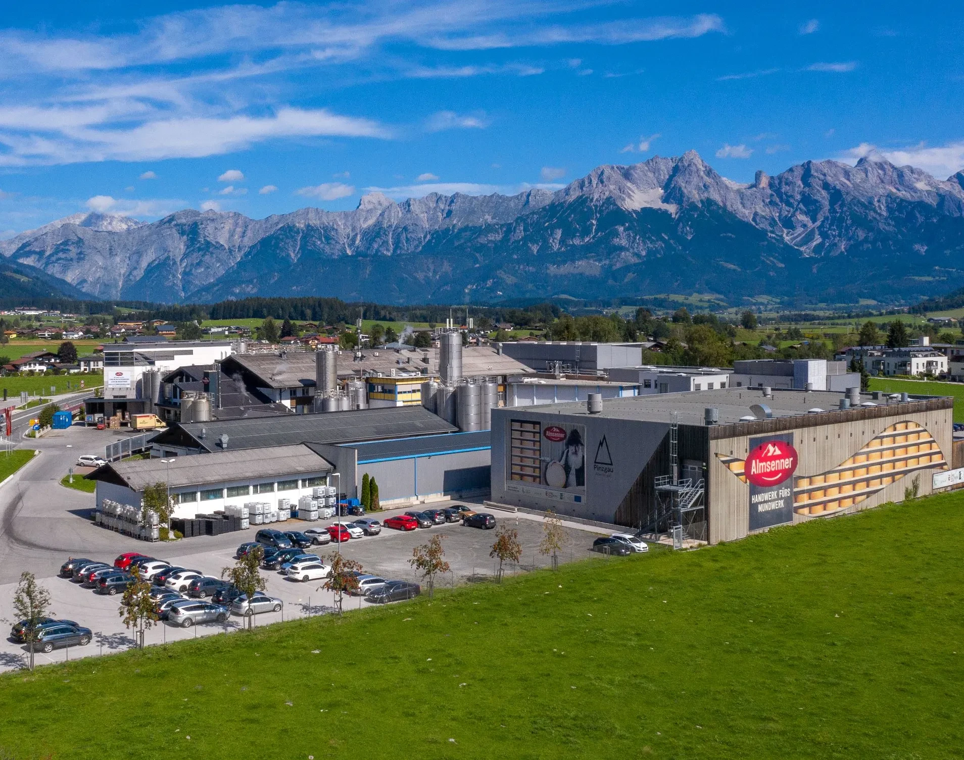 Pinzgau Milch Drohnenaufnahme