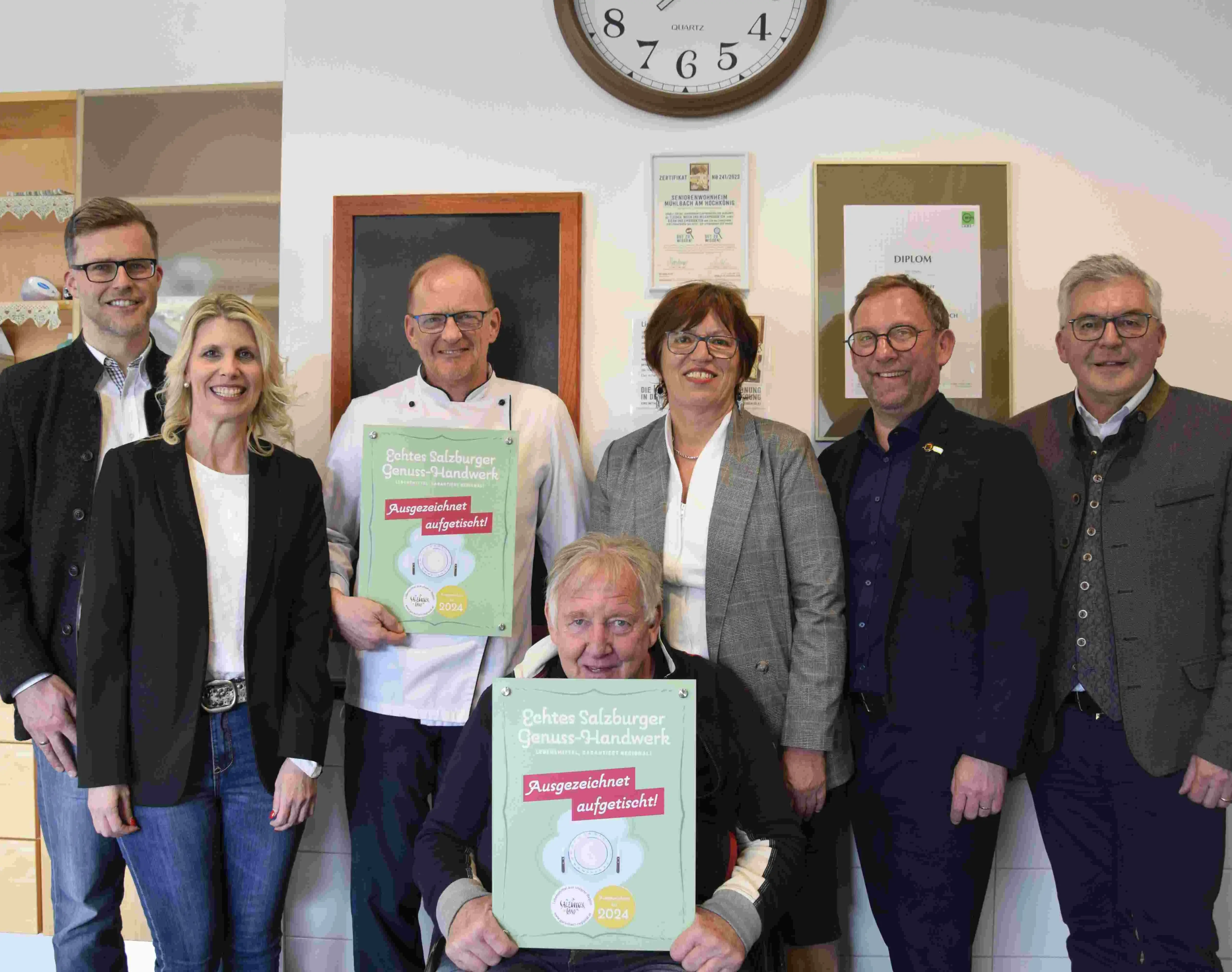 Tafelverleihung Seniorenpfh Mühlbach