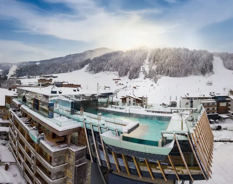 Salzburger Hof Leogang Winter Pool Piste @ Salzburger Hof