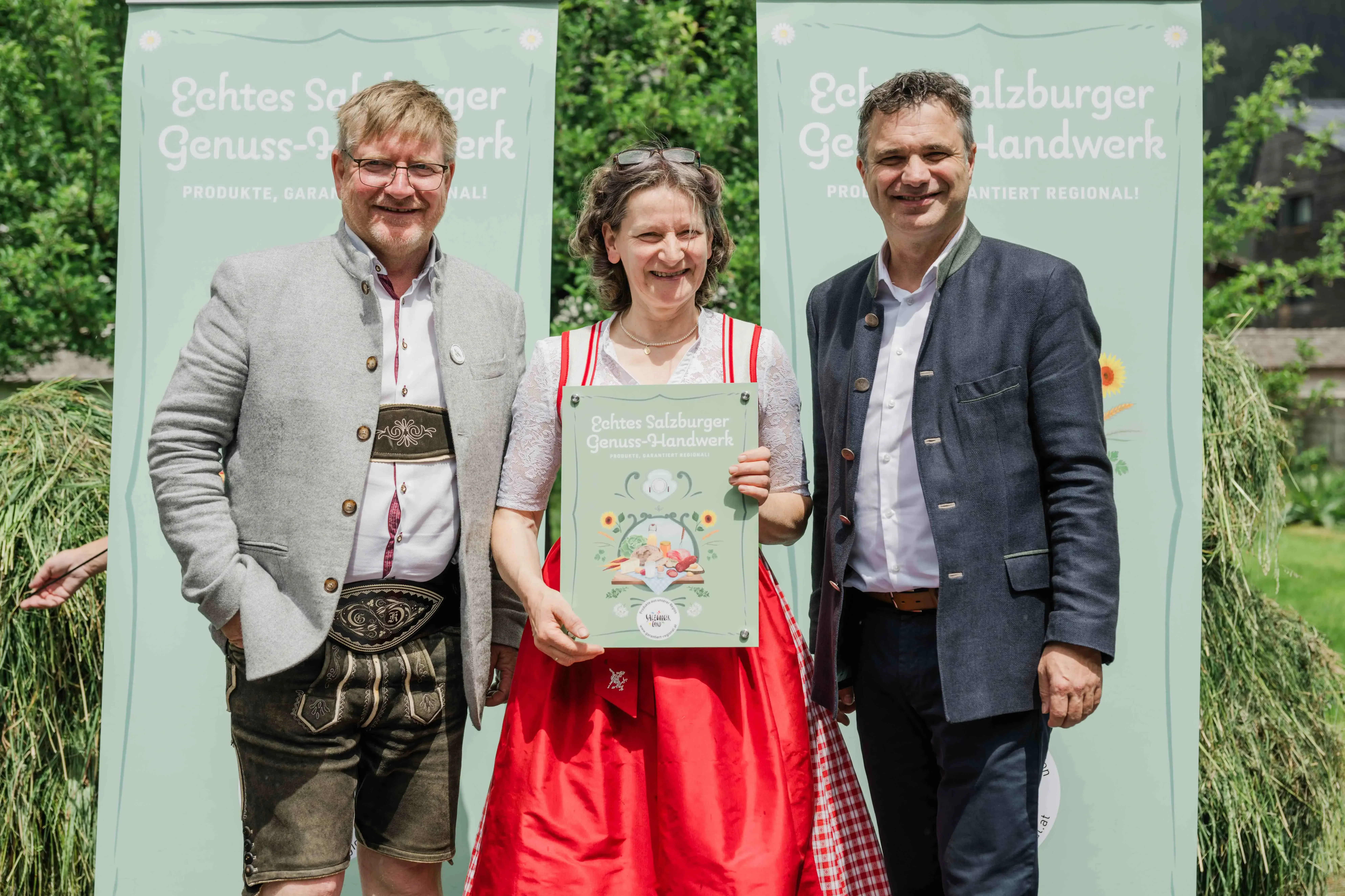 SalzburgerLand Genuss-Fest Altenmarkt 26.05.2024,  Tafelverleihung an Rosi Unteregger 