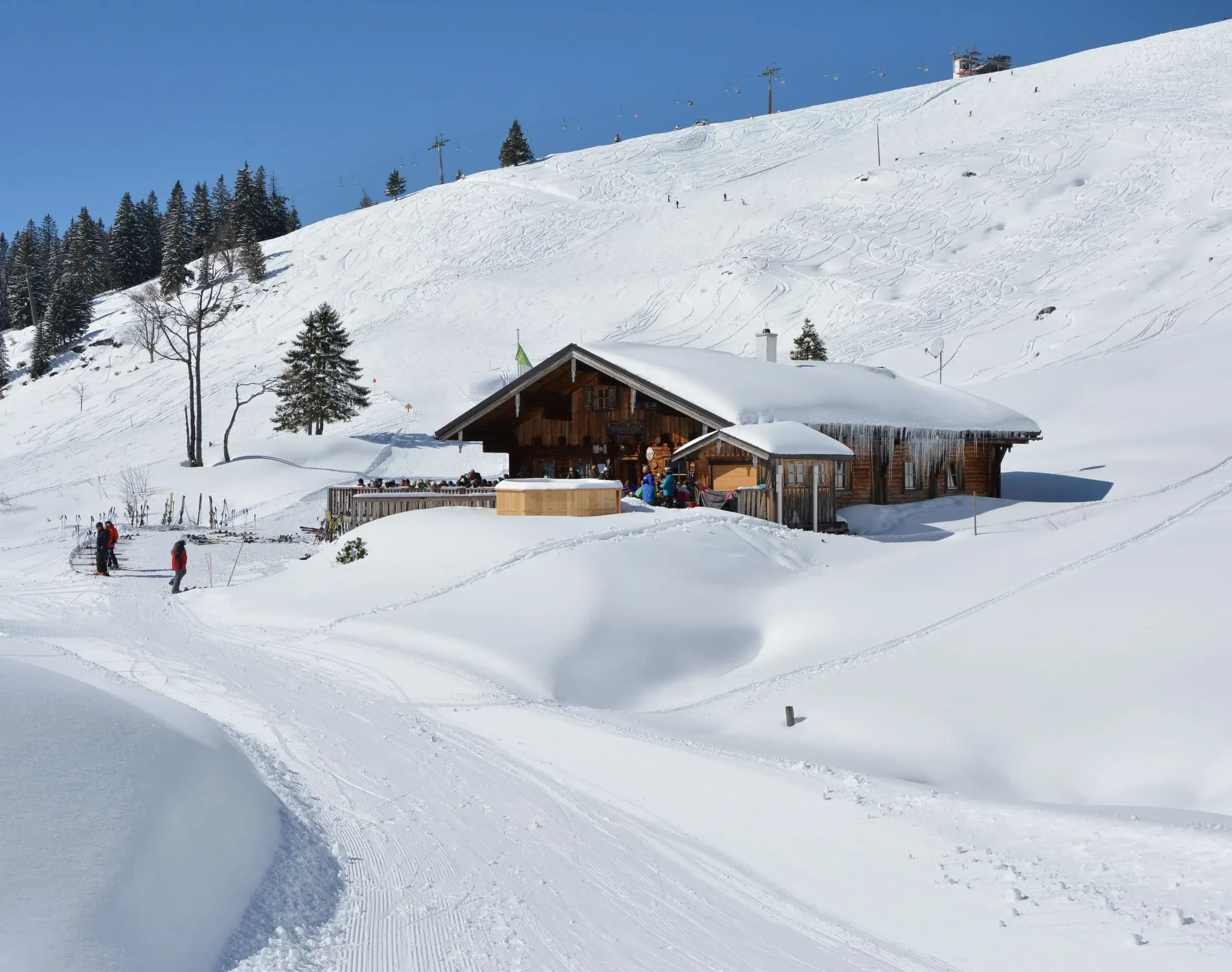 Latschenalm Bild Winter ideal für Skitour