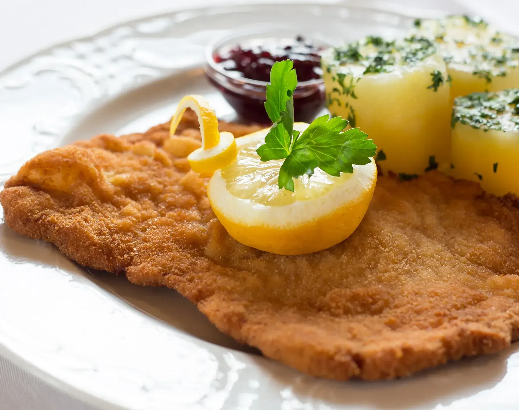 Schnitzel mit Kartoffeln
