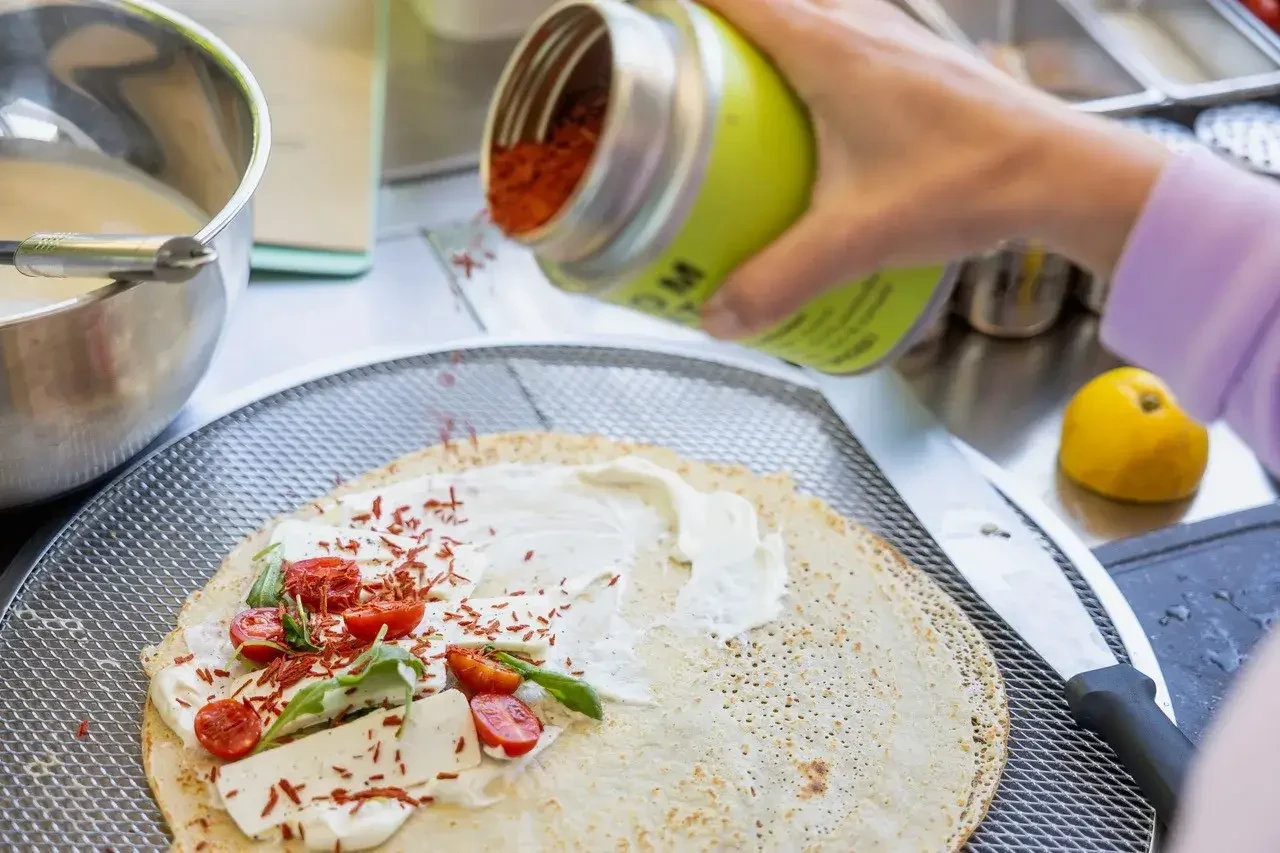 Crepes anrichten