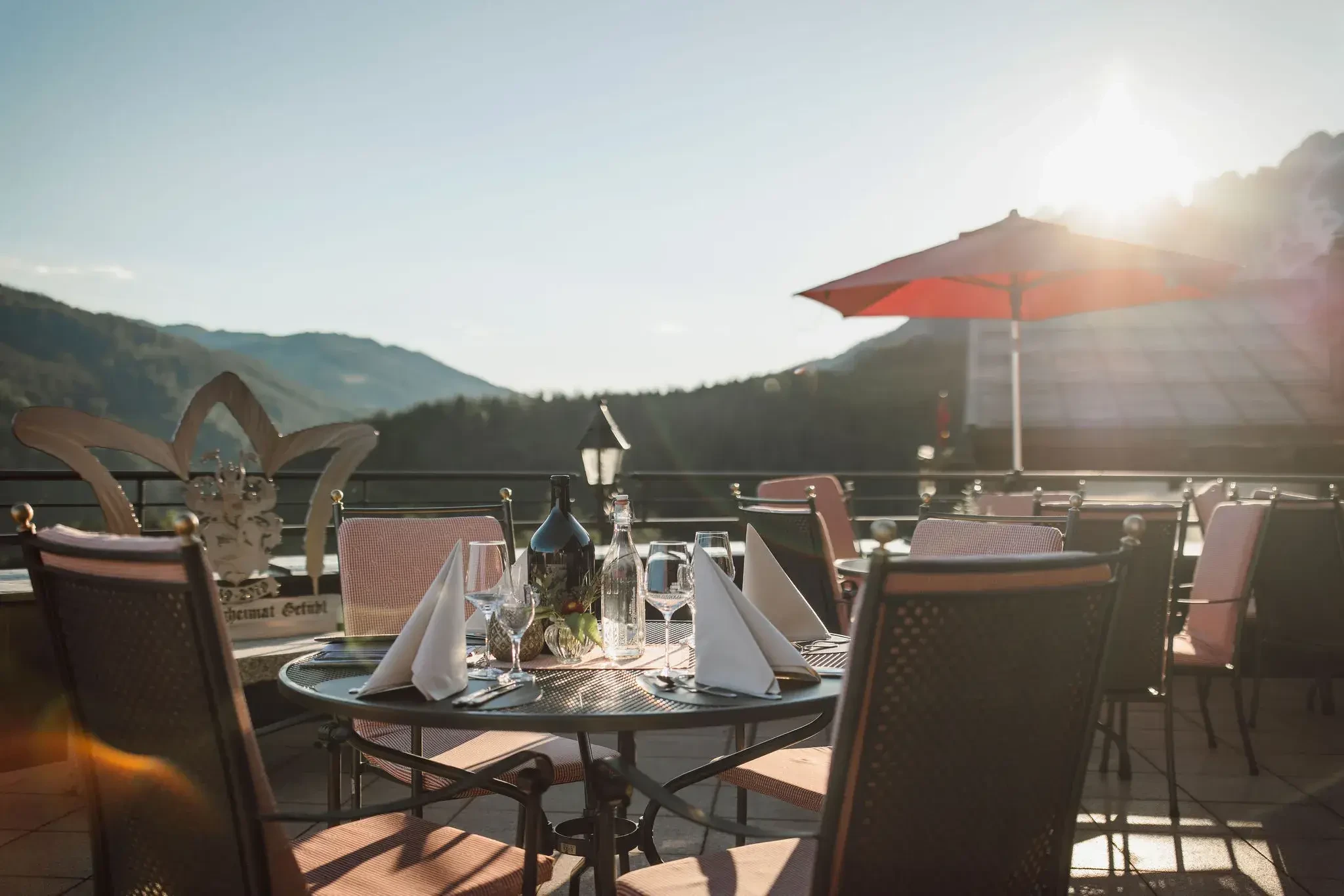 Aussicht Terrasse Meine Bergheimat
