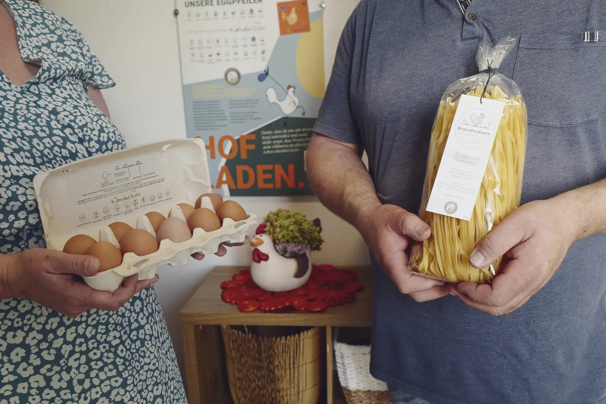 Brandhuber Wanderhuhn Produkte Hofladen