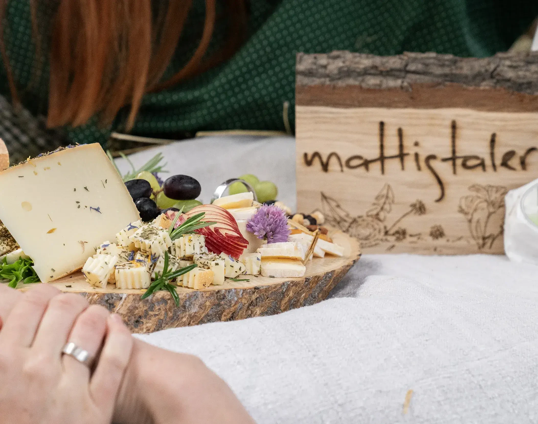 Käse auf Brett 