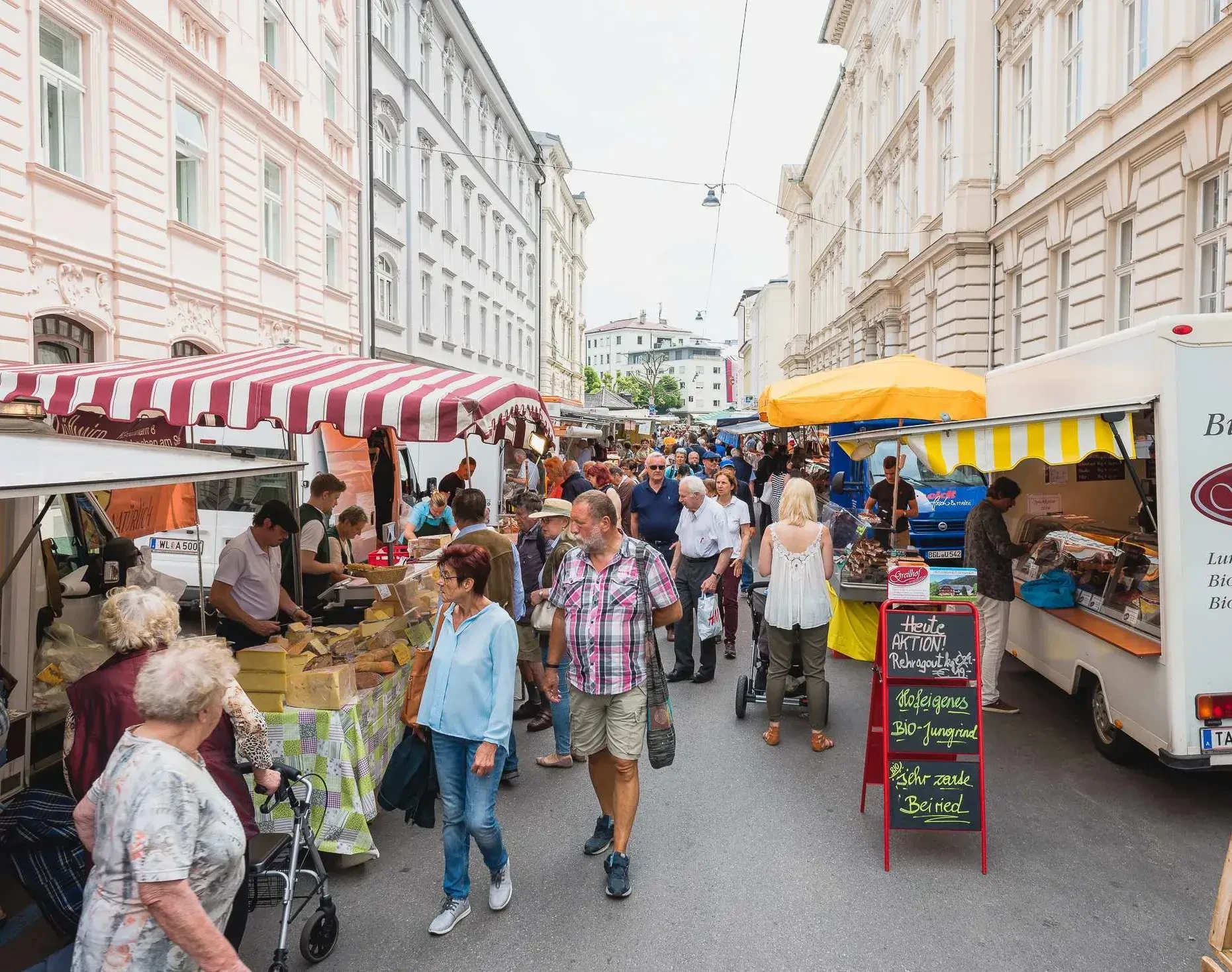 Einkaufen auf der Salzburger Schranne