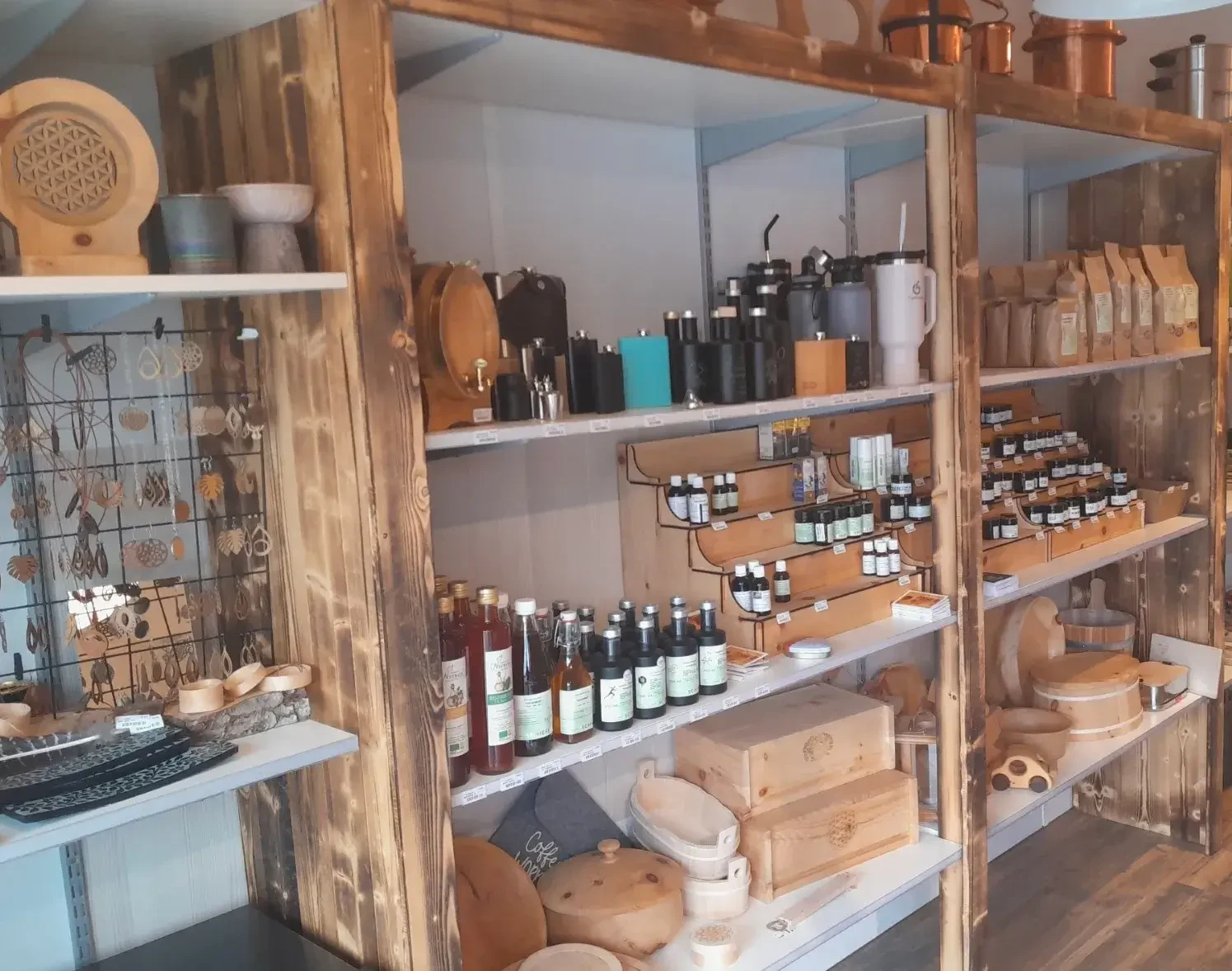 Holz Säfte Laden innen Schiefer OG