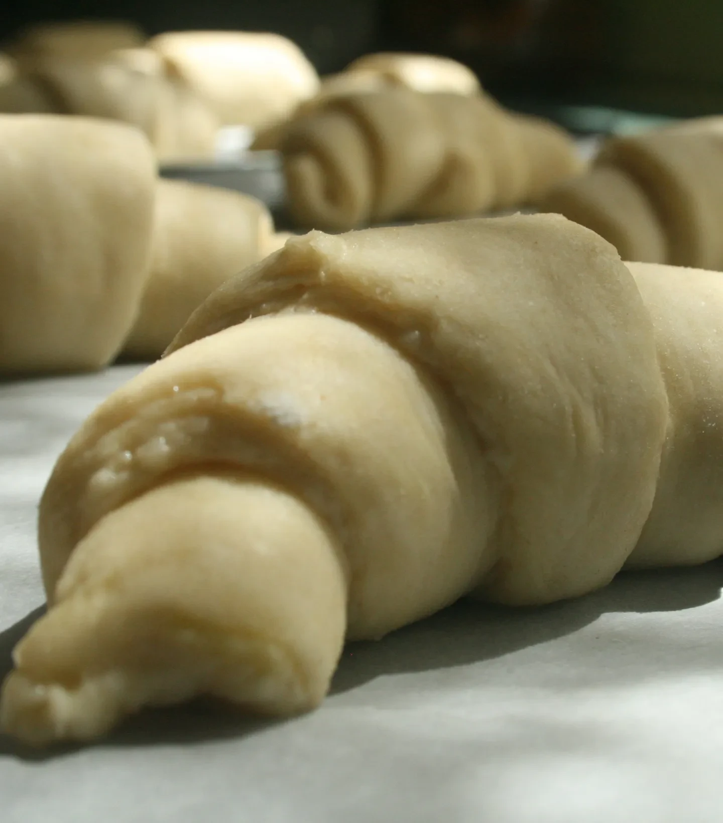 Blätterteig Croissant ungebacken