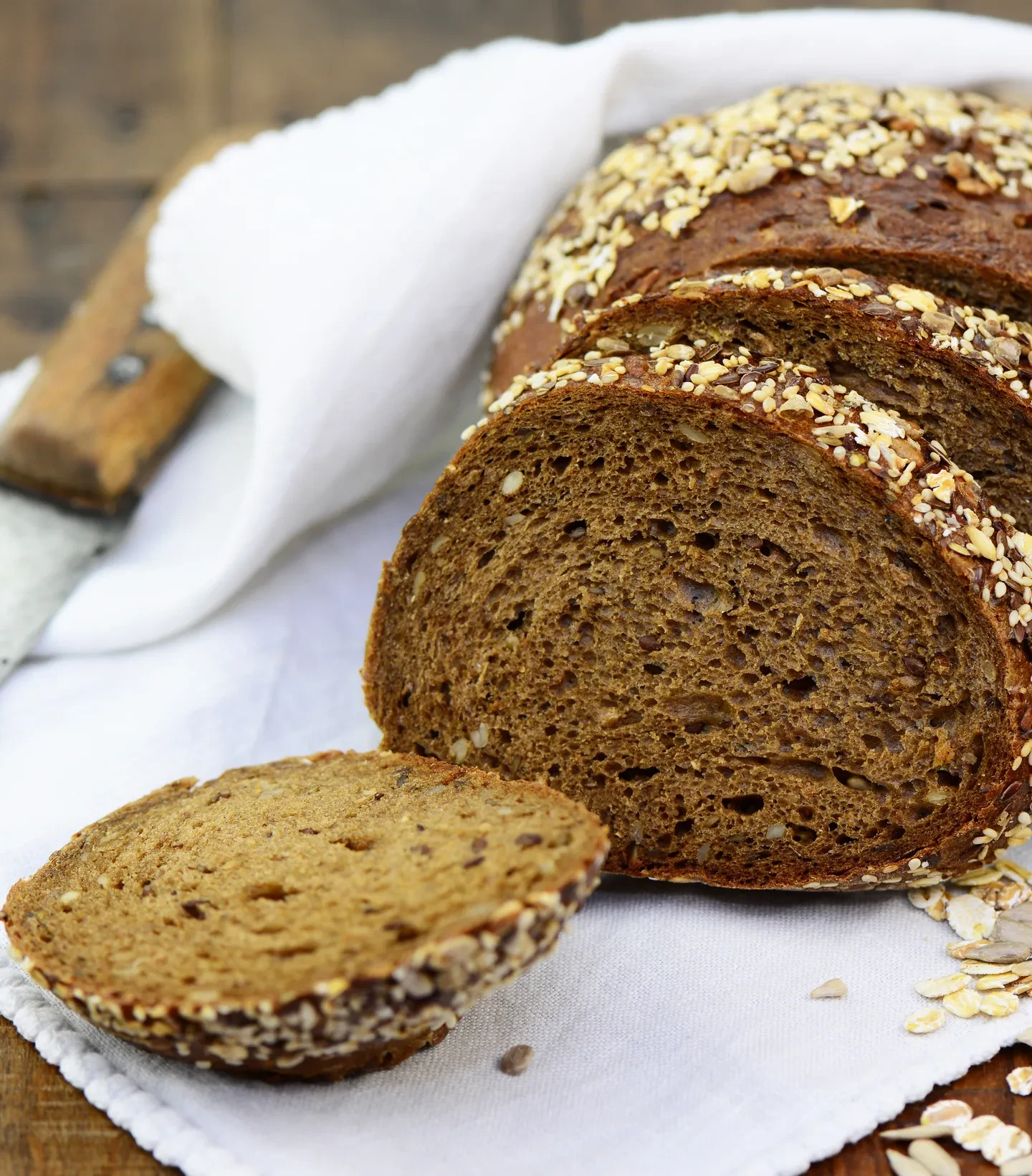 Vollkornbrot - angeschnitten