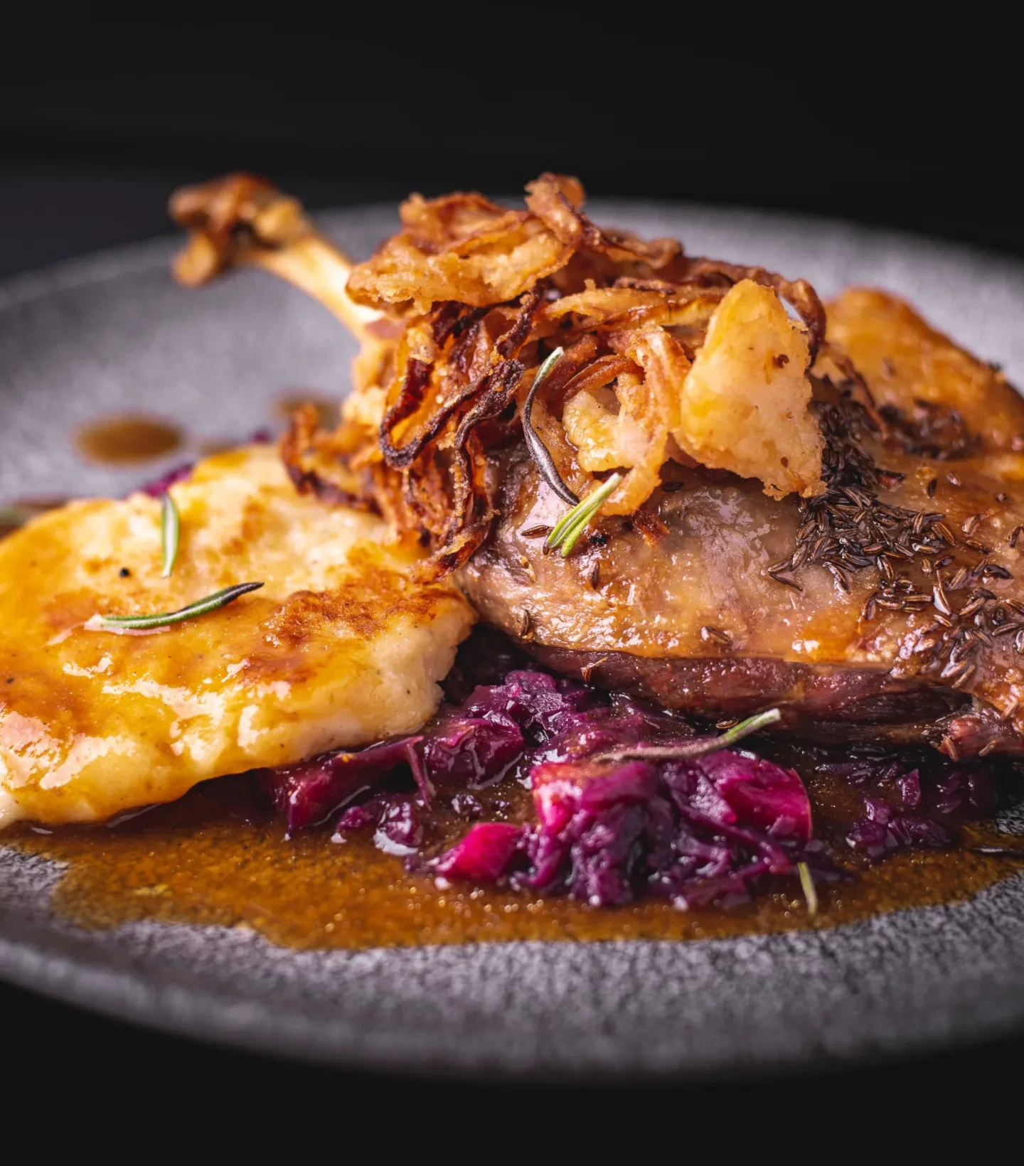 Gänsebraten mit Rotkraut