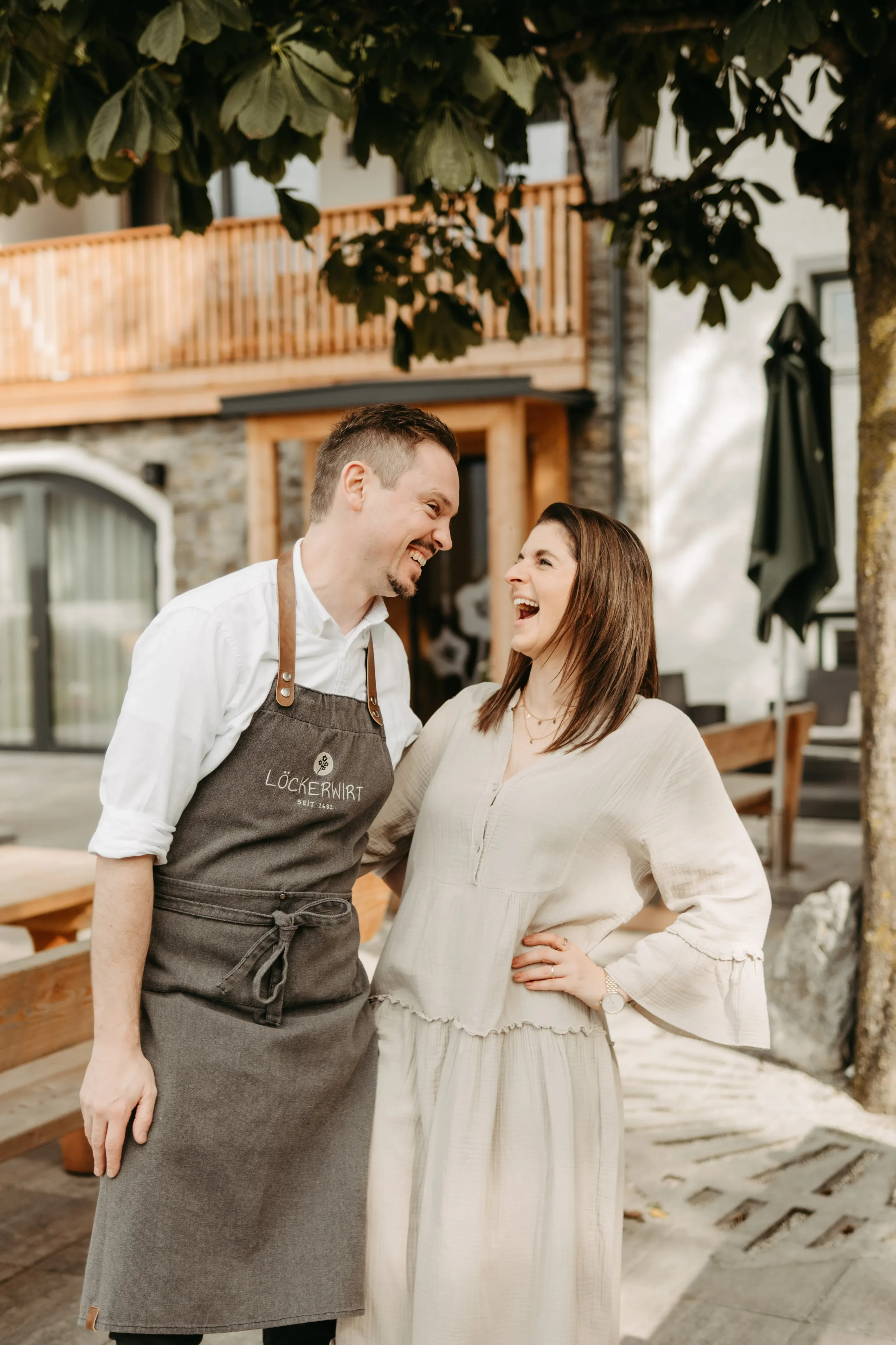 Tina und Leo Löcker vom Löckerwirt Freude am Tun