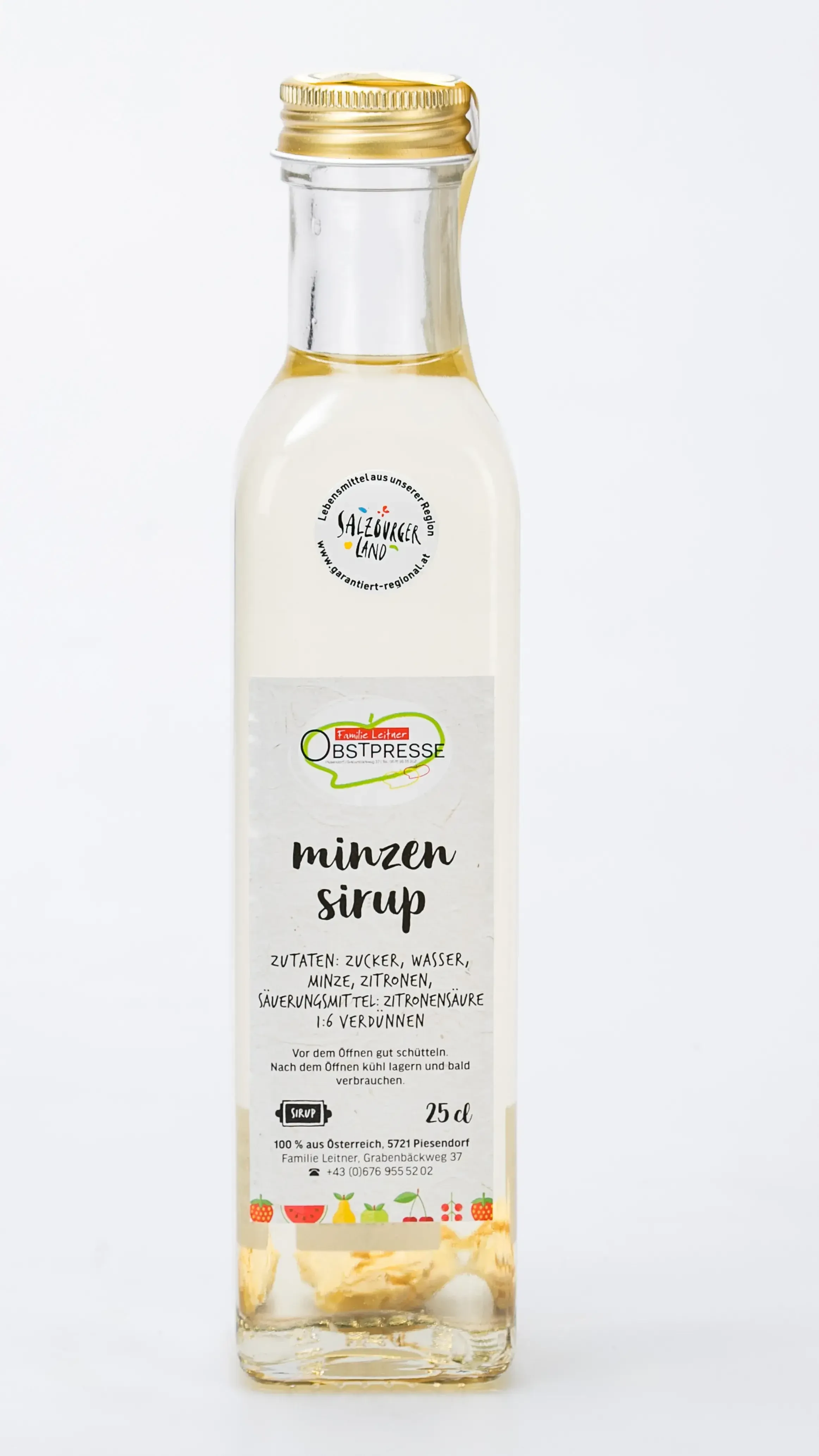 Minzensirup von Obstpresse Leitner in Piesendorf