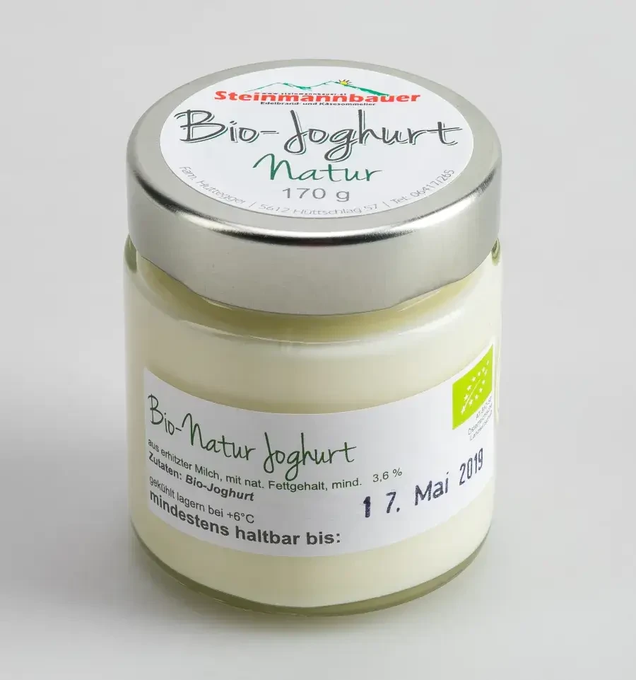 Bio-Naturjoghurt von Steinmannbauer in Hüttschlag