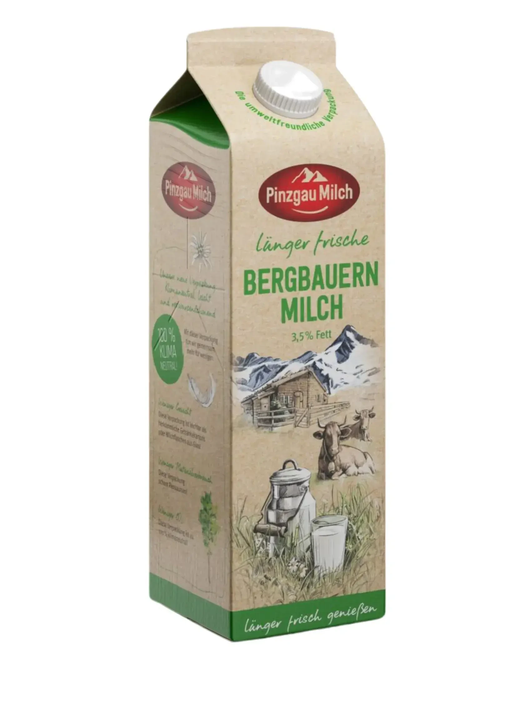 Länger frische Bergbauern Milch von Pinzgau Milch in Maishofen