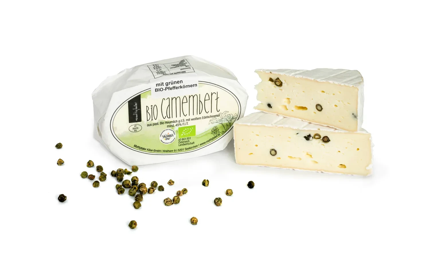 Camembert mit Pfeffer von Mattigtaler Käse in Seekirchen