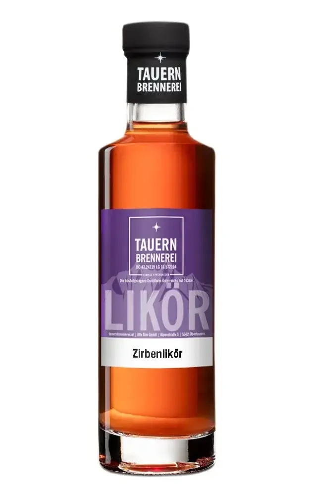 Zirbenlikör von Tauernbrennerei in Obertauern 