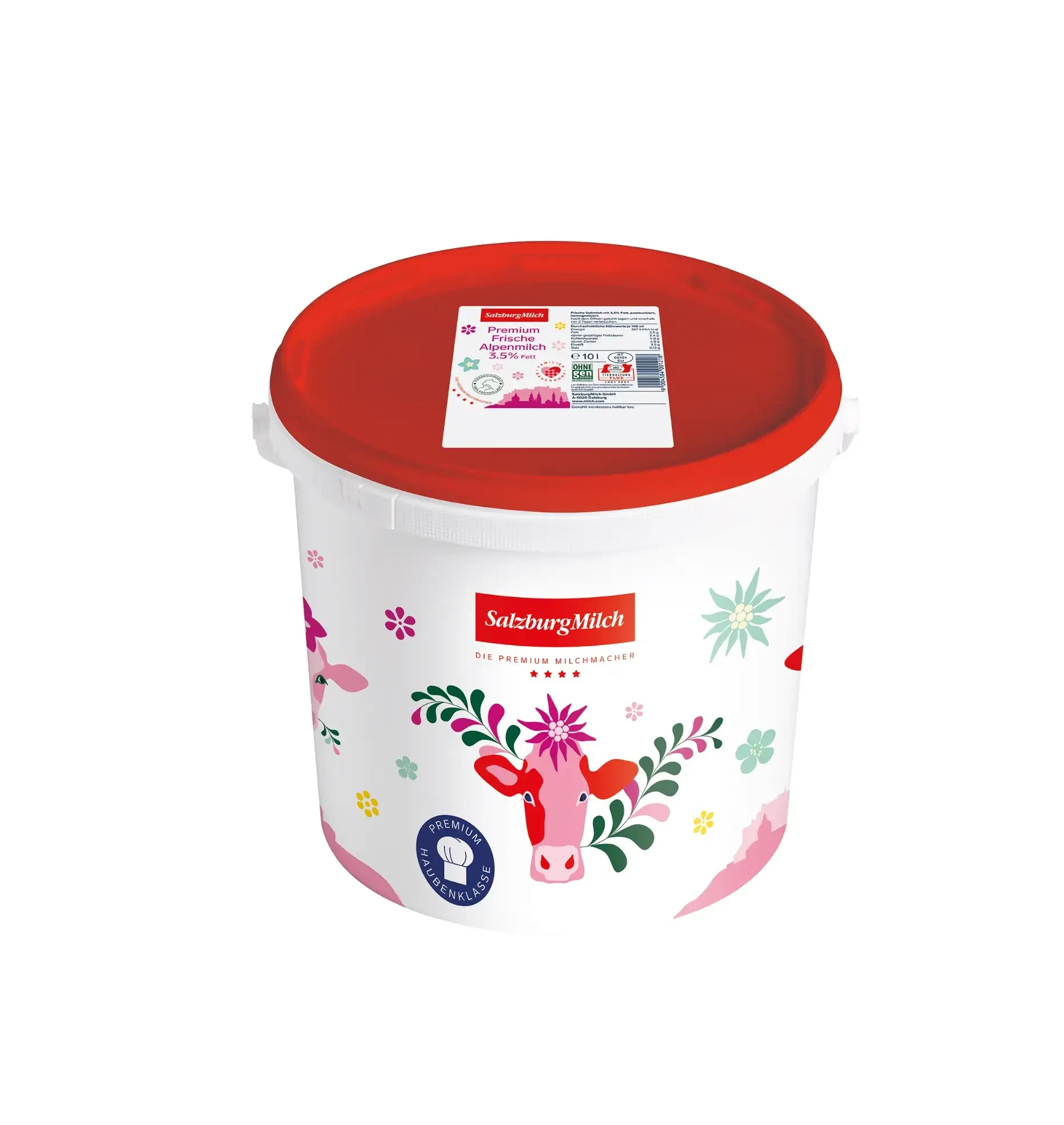 Premium Frische Alpenmilch 3,5 % 10L von SalzburgMilch  in Salzburg