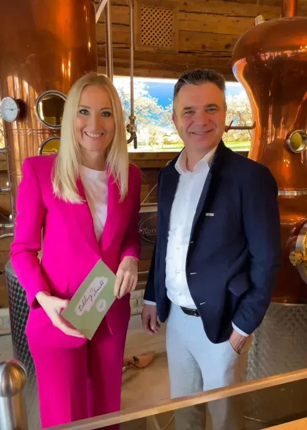 Angelika Pehab und Rupert Quehenberger bei den Salzburger Edelbrandsommeliers