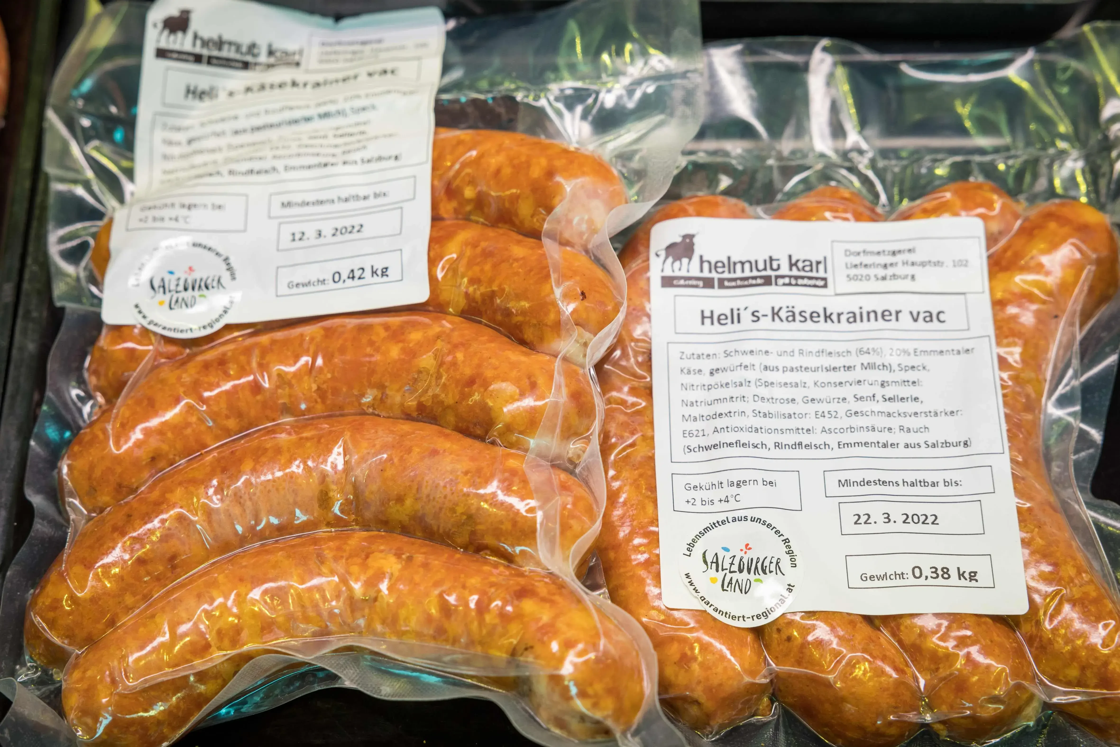 Heli´s Käsekrainer von Dorfmetzgerei Helmut Karl in Salzburg