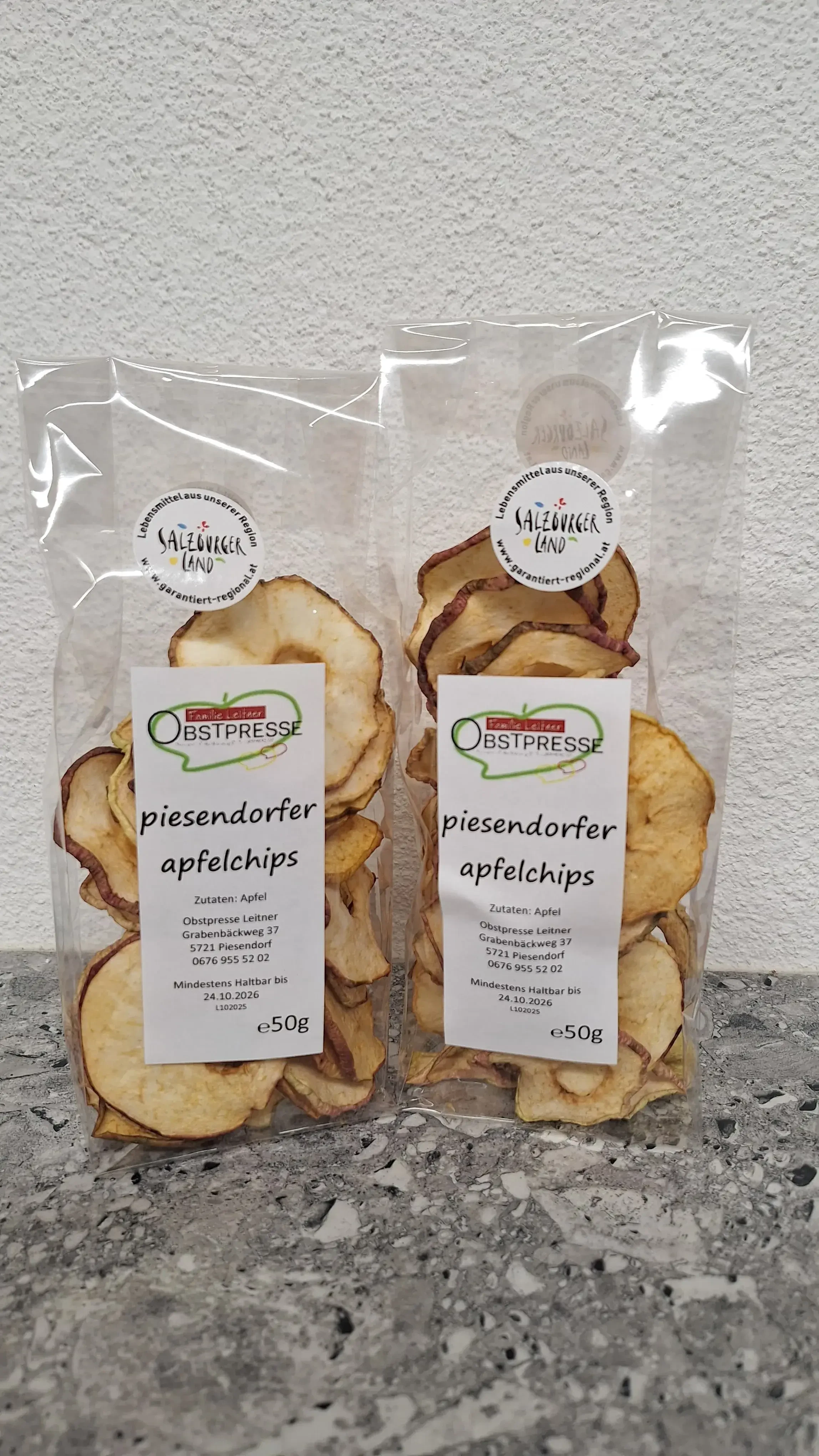 Apfelchips von Obstpresse Leitner in Piesendorf