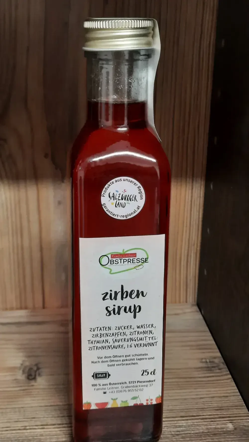 Zirbensirup von Obstpresse Leitner in Piesendorf