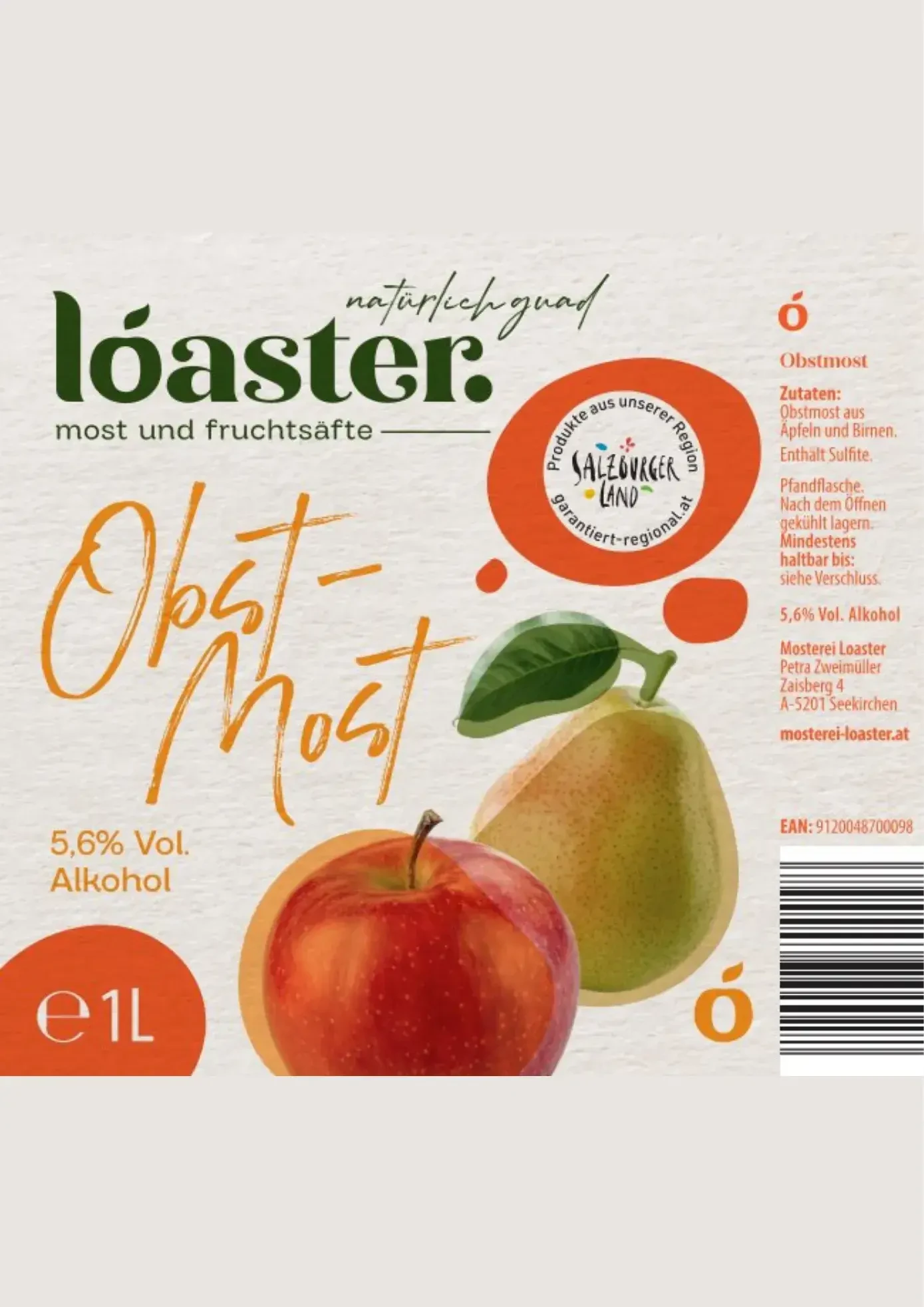Obst Most von Mosterei Loaster in Seekirchen